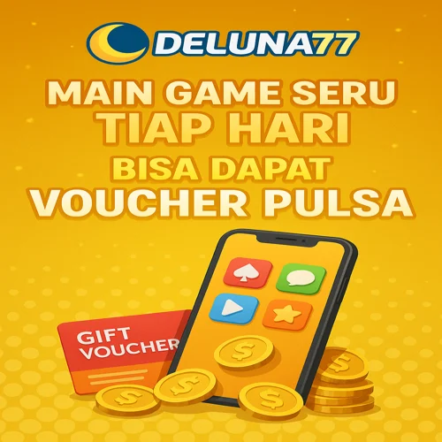 DELUNA77 product image showing a vibrant and colorful slot machine with bright lights and symbols